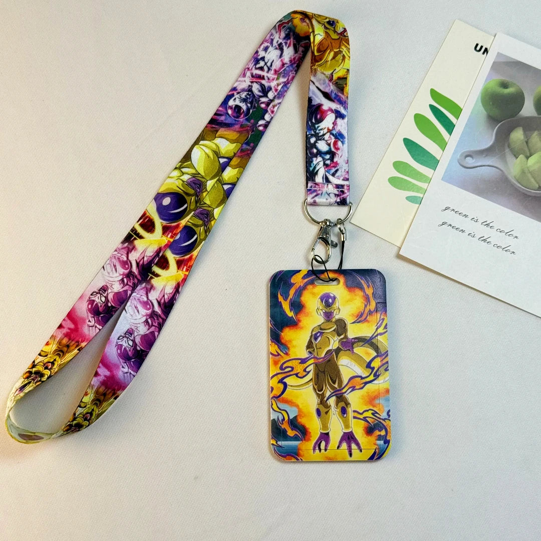 Dragon Ball Credential Holder Japanese Anime Lanyards for Key Neck Strap For Card Badge Gym Keychain Keyring Accessories Gifts