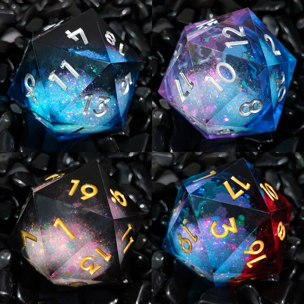 35mm Large Single Polyhedral Resin Quicksand Dice Entertaining Board Game Toys
