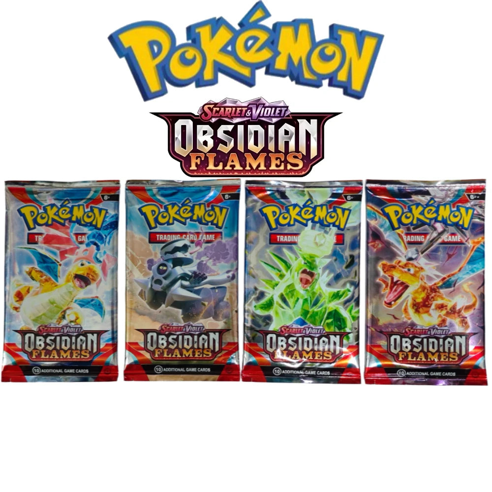 100PCS Pokémon TCG: Mega Evolution-Pitch Black Booster Display Box Prismatic 151 Evolutions English Battle Cards Game Cards