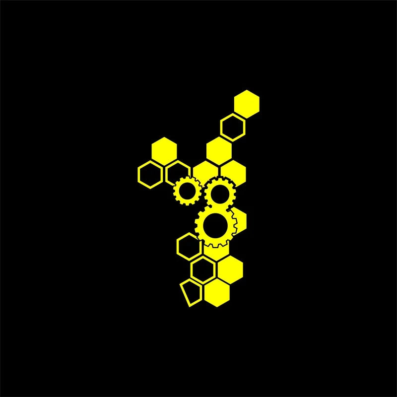 1PC Honeycomb Gear Motorcycle Stickers Motocross Fairing Fuel Tank Scooter Deocr Waterproof DIY Motorcycle Helmet Vinyl Decals