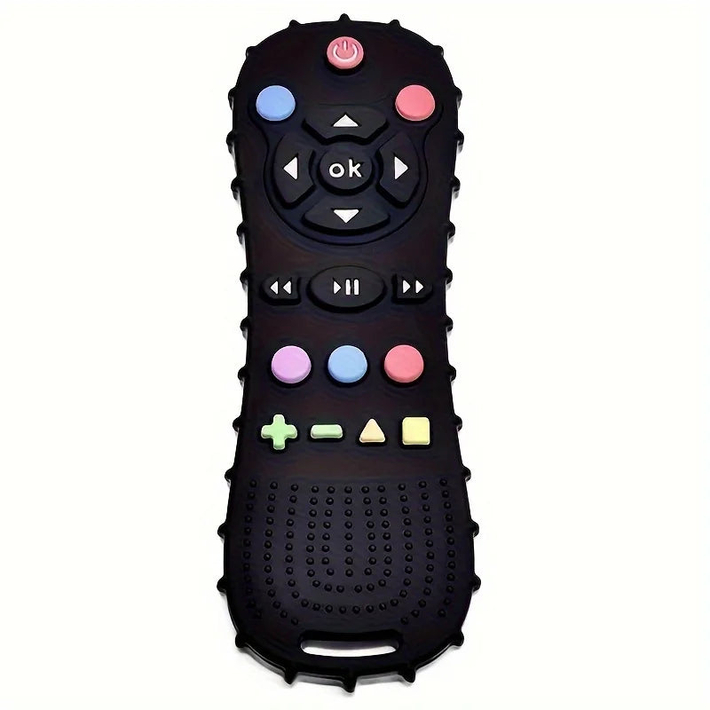 Novelty Silicone Simulation TV Remote Control Shape Soothing Toy Baby F