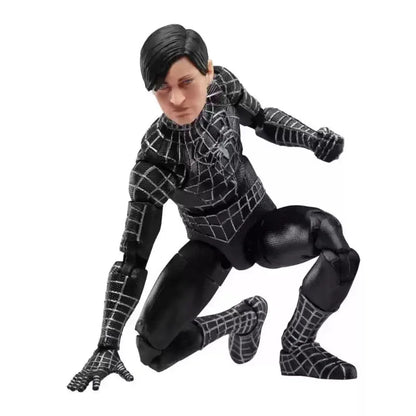 Genuine Hasbro Marvel Legends Spider-Man 3 Black Suit Tobey Maguire Symbiote Spider-Man Articulated Action Figure Toy in Stock