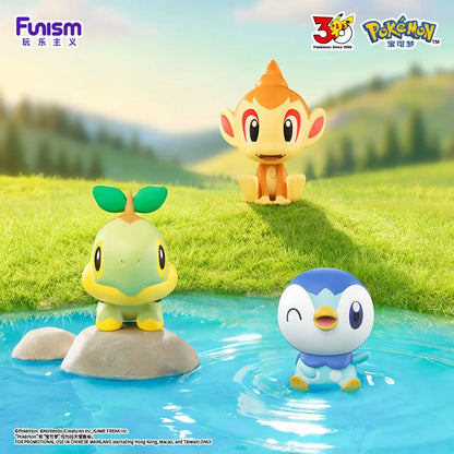 Funism Hot Arrival Pokemon Blind Box 30th Anniversary First Partner Anime Character Model Toy Birthday Gift For Adult Collectors