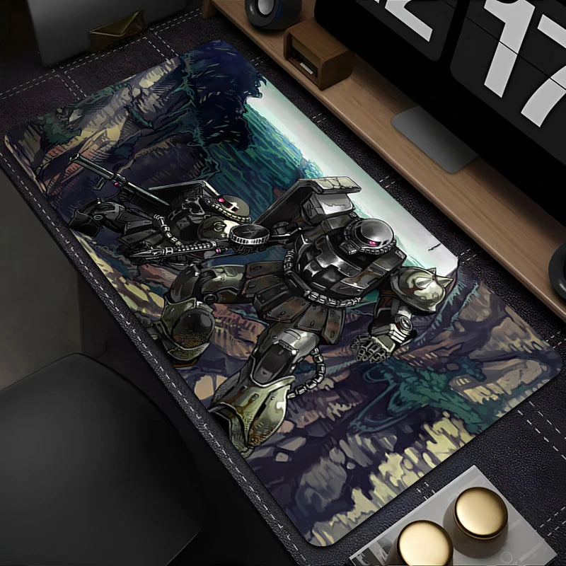 Mouse Pad Mechanical Warrior G-gundam Z-zaku II 90x40cm Notebook Games MousePad Keyboard Pad Mousepad Mouse Mat Gaming Desk Mat
