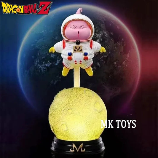 19cm Anime Dragon Ball Z Figure Night Light Astronaut Majin Buu Action Figures Pvc Statue Collection Model Toys Gifts