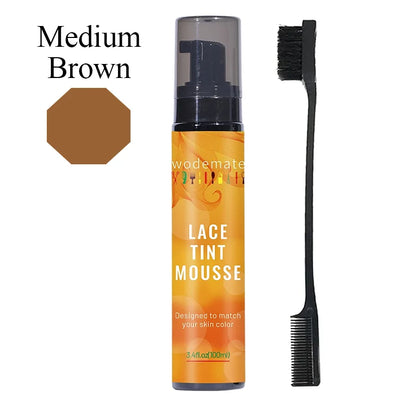 Tinted Lace Precison Parting Pen 100ml Lace Tint Mousse Brown Lace Dyeing Spray Wig Lace Tint With Brush Applicatior Wholesale