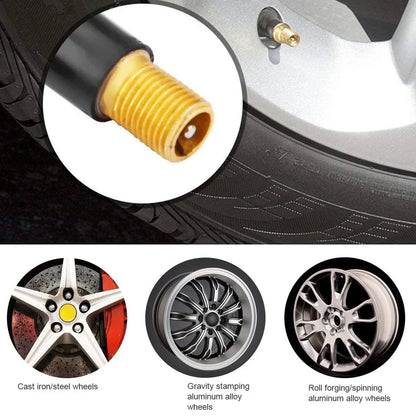 Universal 100Pcs TR414 Snap-in Tire Valve Stem Car Vacuum Tire Tubeless Tyre Valve Rubber Stems Wheels Parts Car Accessories