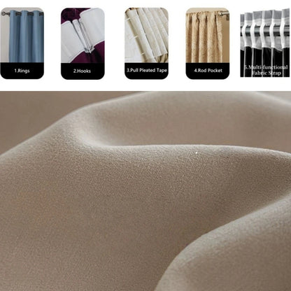 310CM Height Custom Size Chenille Window Curtain Blackout Sound Insulation Curtain For Bedroom Living Room Thickening Curtain