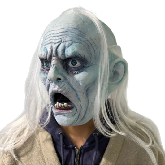 Scary Ghost Man Latex Mask Head Cover For Halloween Masquerade Party Carnival Fancy Dress Cosplay Prank Toy Festival Gift
