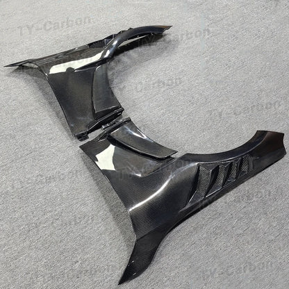 Car Front Fender Air Vent Trims For BMW M2 G87 2022+ Dry Carbon Fiber Fender Bumper Retrofit Replacement Body Kits FRP G87 M2