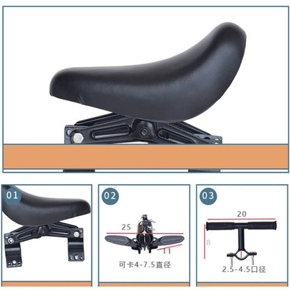 Bicycle Seats with Handlebars and Foot Pedals for Kids Children