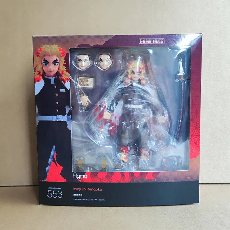Figma DemonSlayer Articulated Action Figures Tanjiro Kamado Nezuko Zenitsu Kyojuro Rengoku Collectible Anime Model Fans hot Gift