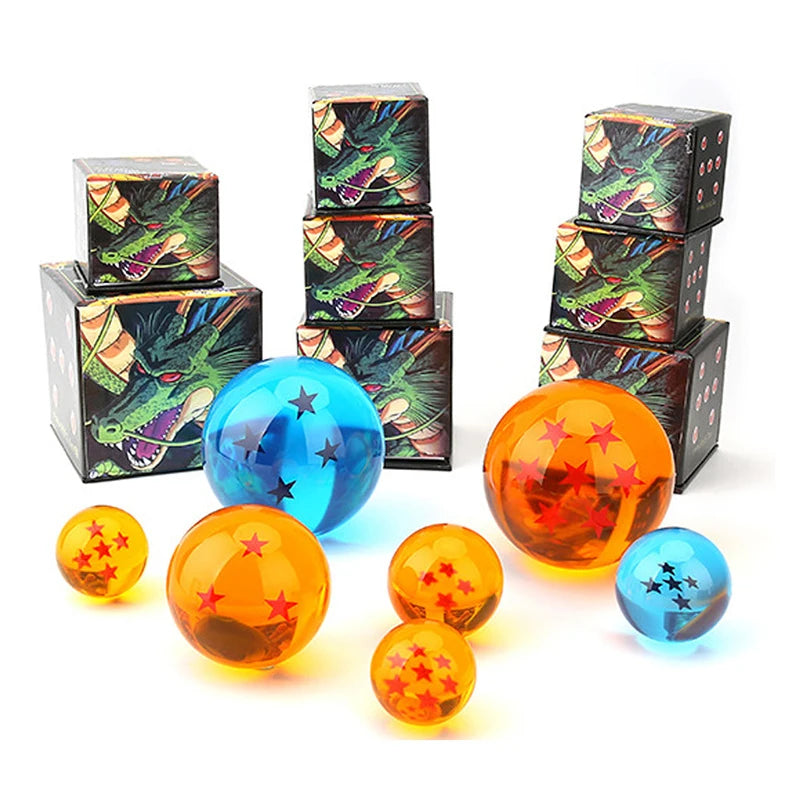 3.5-7.6CM Anime Dragon Ball Crystal Ball Z Star 1-7 Resin Dragonbead Cosplay Props Desktop Decoration Children Toys Gifts