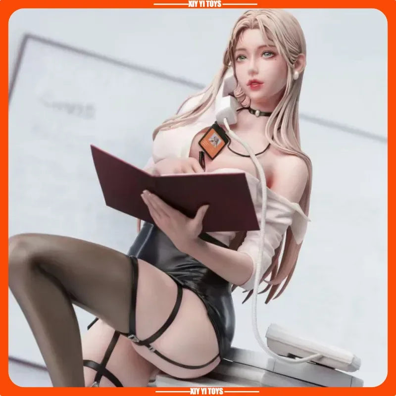 Hot Beautiful Girl bagged Figure Private Secretary Workplace Anime Collectible Model Desktop Decorations Gift Boys Toys