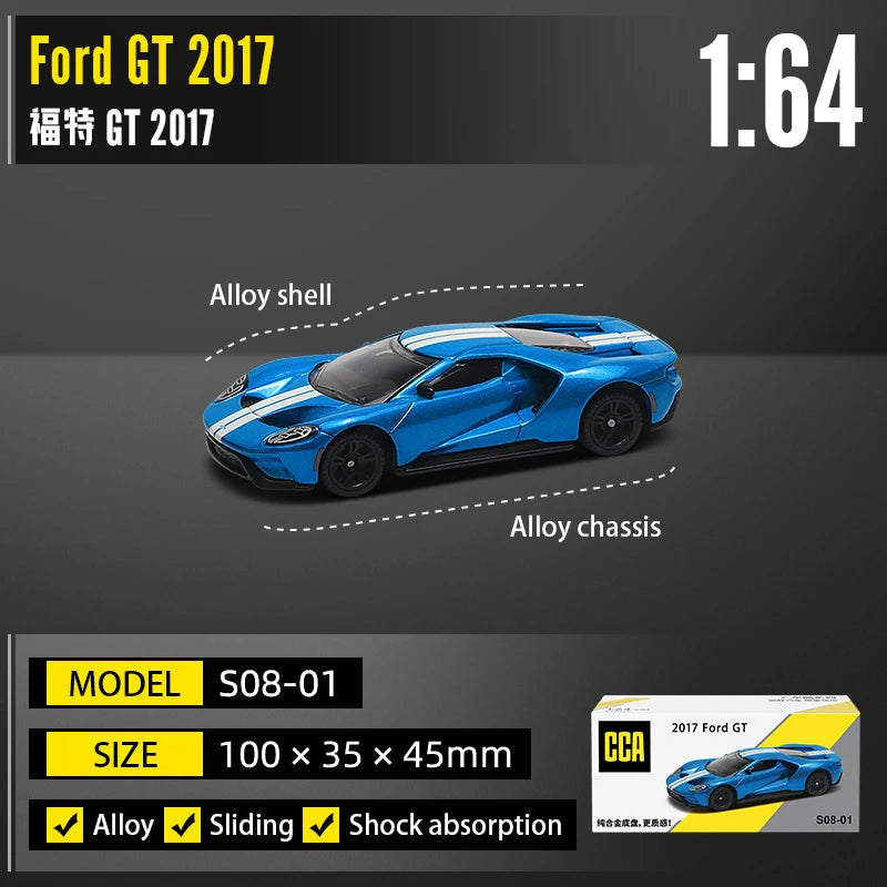 CCA 1:64 Porsche 911 GT2 RS BMW X5M Audi, Ford, Nissan Collection Full body Alloy Manufacturing Die Casting Car Model Toy Car