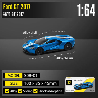 CCA 1:64 Porsche 911 GT2 RS BMW X5M Audi, Ford, Nissan Collection Full body Alloy Manufacturing Die Casting Car Model Toy Car