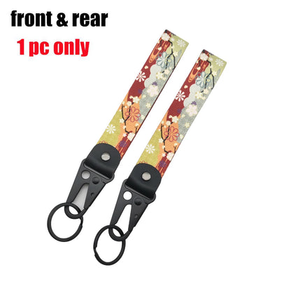 Newest Japanese JDM Modified Culture Seal Eagle Beak Clasp Wrist with Key Clasp Keychain Key Ring For Lonely Driver