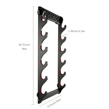 8-Layers Katana Storage Shelf Wall Support Holder Wooden Sabre Samurai Sword Stand Rack Display Real Japanese Katana Organizer
