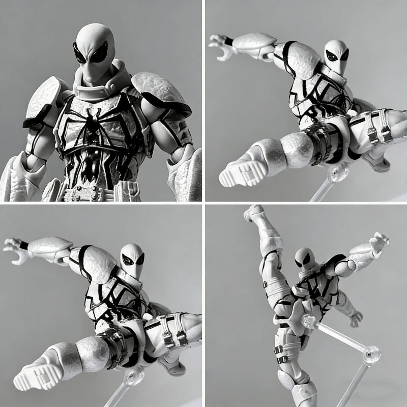 CT 1/12 Agent Venom & Anti-Venom Flash Action Figure Thompson Comic Version Movable Joints Model Ornament Collectible Toy Gift