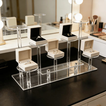 Acrylic Multi Functional Transparent Durable Display Rack, Suitable For Placing Jewelry, Cupcakes, Perfume, Dolls,Storage Rack