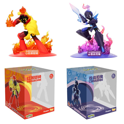 Pokemon Anime Original Genuine ARMAROUGE CERULEDGE Action Figures Home Collection Model Ornaments Toys Birthday Gifts