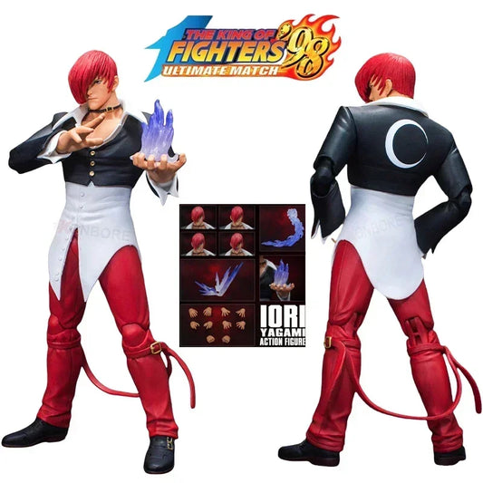 19cm The King of Fighters Iori Yagami Anime Game Figure THE KING OF FIGHTERS '98 Kyo Kusanagi Action Figure Model Doll Toys Gift