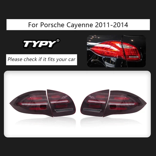 Car Lights For Porsche Cayenne 958.1 Taillight 2011-2014 Upgrade Modified to New DRL Dynamic Turn Signal LED Taillight