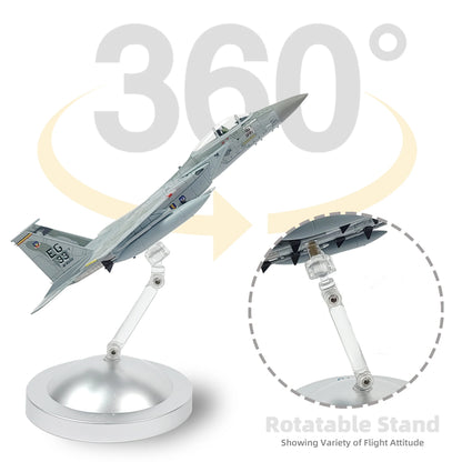 NUOTIE 1/100 F-15C Eagle Metal Airplane Model Kits with Stand Gulf Spirit Diecast Alloy Fighter Model