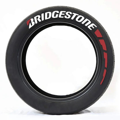 Rubber Tire Letter Stickers 3D Waterproof Wheels Permanent Car Sticker With Glue DIY Stylish Tire Decal For Auto and Motorcycle