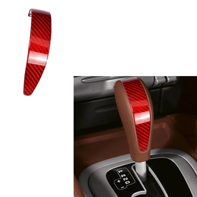 For Porsche Cayenne 2004-2009 Real Carbon Fiber Car Gear Shift Knob Cover Decoration Car Interior Accessories
