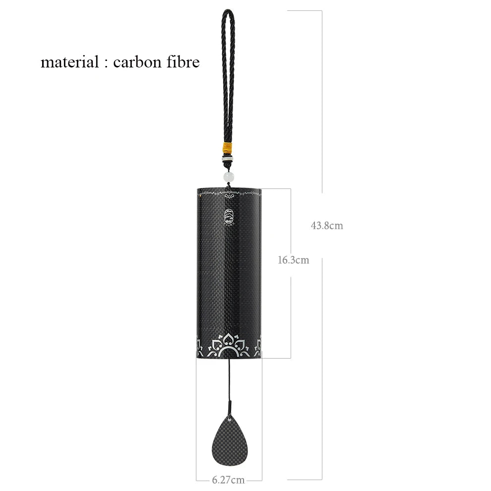 Hluru Windchime Furin Wind Chime 8 Notes Rod Chord Crafted Bell for Outdoor Garden Decor Patio Zen Home Decoration Meditation