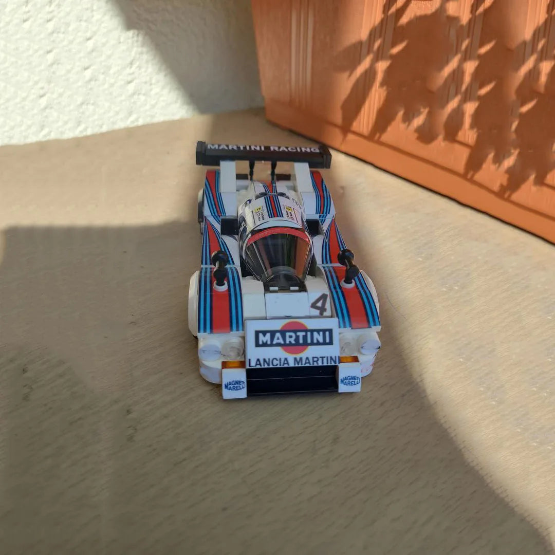 MOC Lancia LC2 Martini Rally Team Le Mans No. 6 Racing Building Block Model Small Particles Assembly Toys Puzzle Birthday Gifts