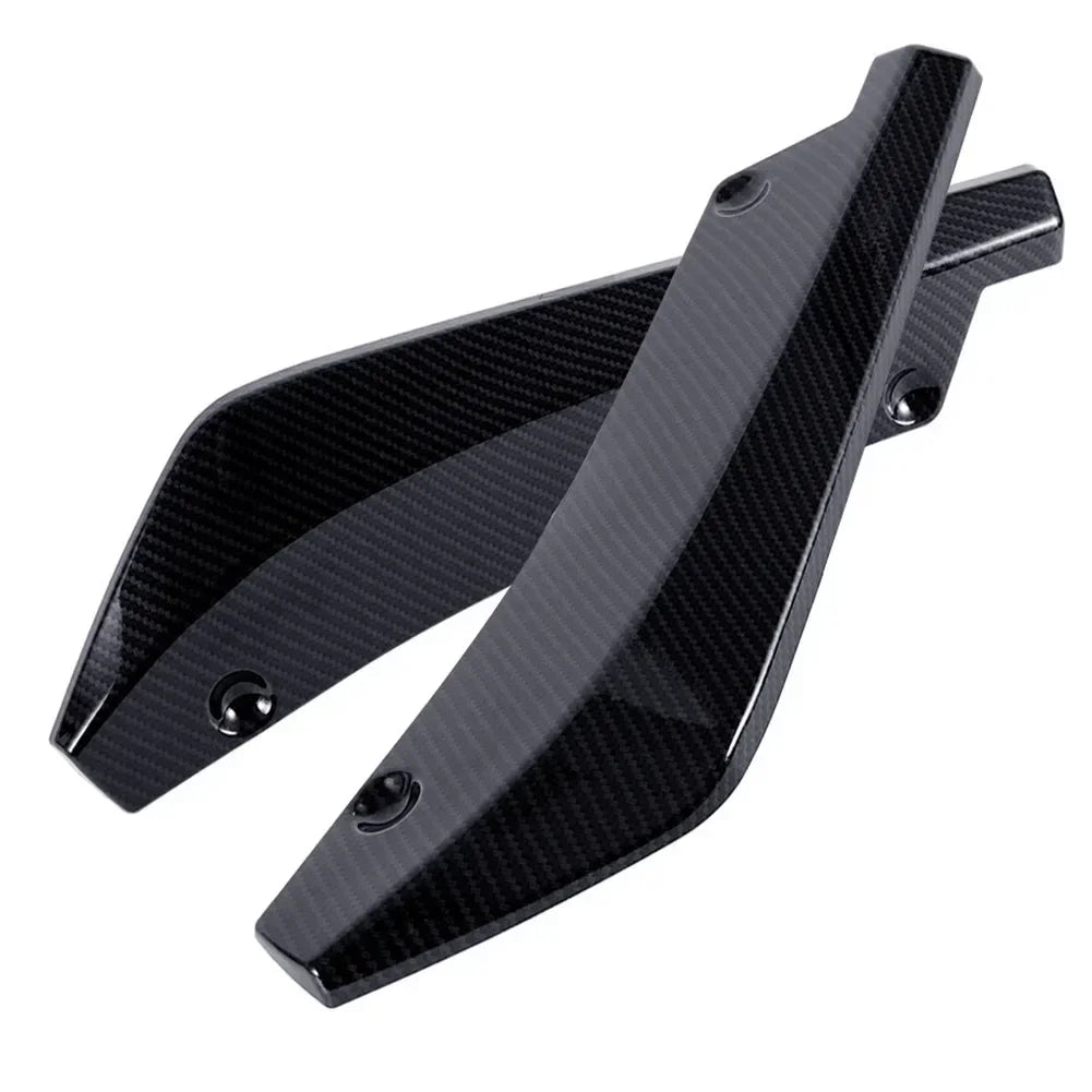 Universal Car Front Rear Bumper Strip Lip Spoiler Diffuser Splitter Scratch Protector Carbon Fiber Winglets Side Skirt Extension