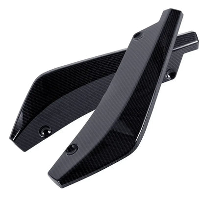 Universal Car Front Rear Bumper Strip Lip Spoiler Diffuser Splitter Scratch Protector Carbon Fiber Winglets Side Skirt Extension