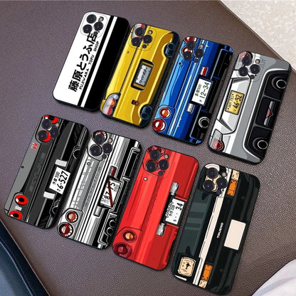 Initial D AE86 Cars Phone Case Silicone Soft for iphone 16 15 14 13 12 11 Pro Mini XS MAX Plus X Cover