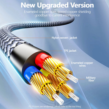 SUNKANDI RCA to RCA Audio Cable, RCA Male to RCA Male Stereo Audio Cord for Home Theater, HDTV, Amplifier Speakers