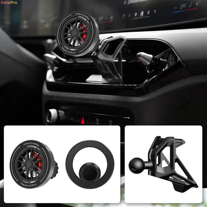 For BMW 3 Series 2025 2026 M3 Phone Mount Airflow Cooling Car Phone Holder 360° Swivel Phone Base Accessories for BMW 2 4 Series