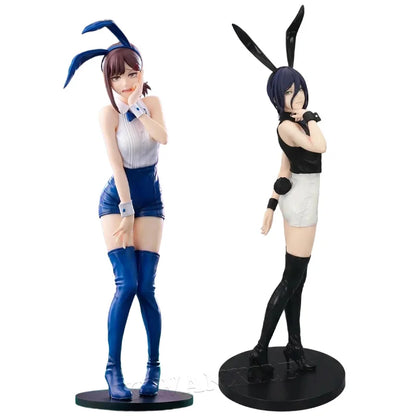 Chainsaw Man Power Bunny Girl Anime Figure Makima Action Figure Hayakawa Aki/Higashiyama Kobeni/Denji/Reze Figure Model Doll Toy