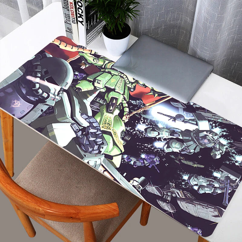 Large Mouse pad pc speed For e-sports players 800x300 Laptop Computer Keyboard  desk Mat xxl Gundam Zaku II mousepad