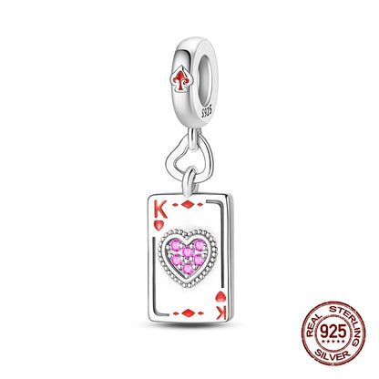 100% 925 Sterling Silver Tarot Collection Pendant DIY Hourglass Beads Fit Pandach Original Bracelet Women Jewelry Birthday Gift