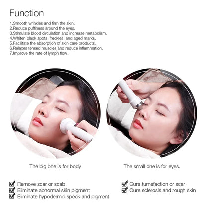 Ultrasonic 1MHz Facial & Body Skin Care Massager Anti Aging Lifting Tightening Wrinkle Reduction Mini Home Beauty Device WD-628