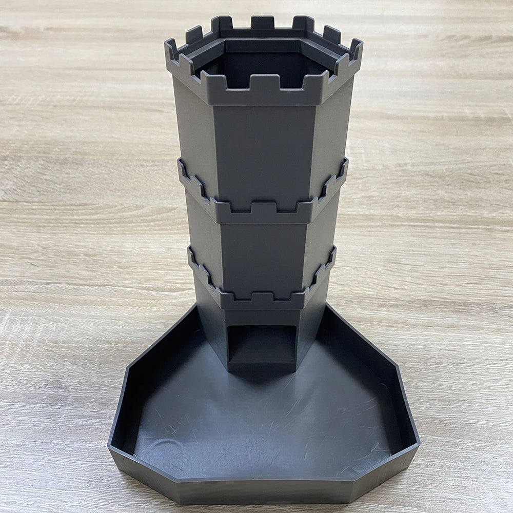 Bricks Castle Dice Tower  Dice Rolling Tray Tower - Perfect for D&D Game RPG and Tabletop Gaming Best Gift