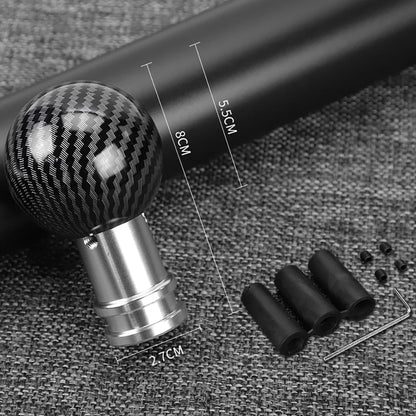 Mahogany Wood Grain Carbon Fibre Gear Shifter Knob Car Interior Manual/Automatic Transmission Universal Auto Gear Lever