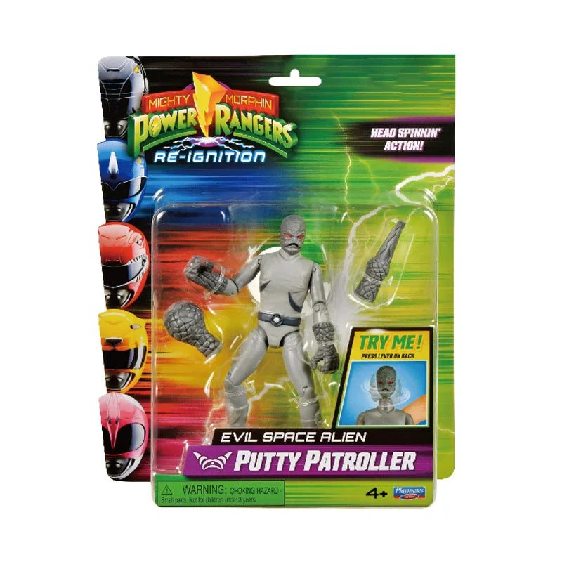 Mighty Morphin Power Rangers Re-Ignition Black Red Blue Ranger Mastodon Rita Repulsa Pterodactyl Action Figure Collectible Toys