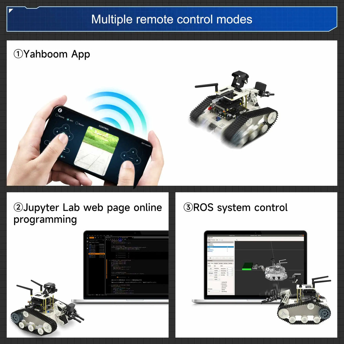 Transbot SE ROS Robot AI Vision Tank Car with 2DOF Camera PTZ Python Programing MoveIt simulation for Jetson NANO Raspberry Pi 5