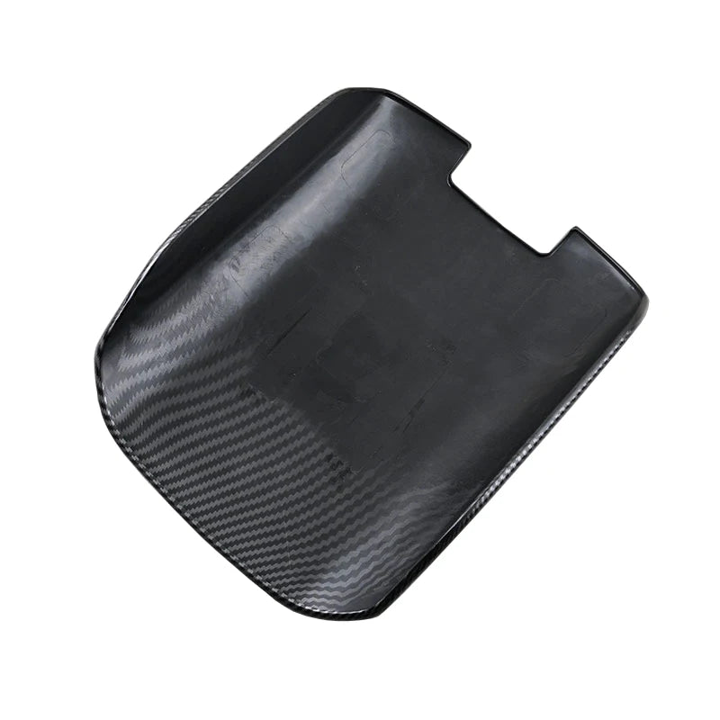 For Porsche Cayenne 2011 - 2017 Car Center Console Armrest Storage Box Protective Cover ABS Carbon Fiber Interior Accessories
