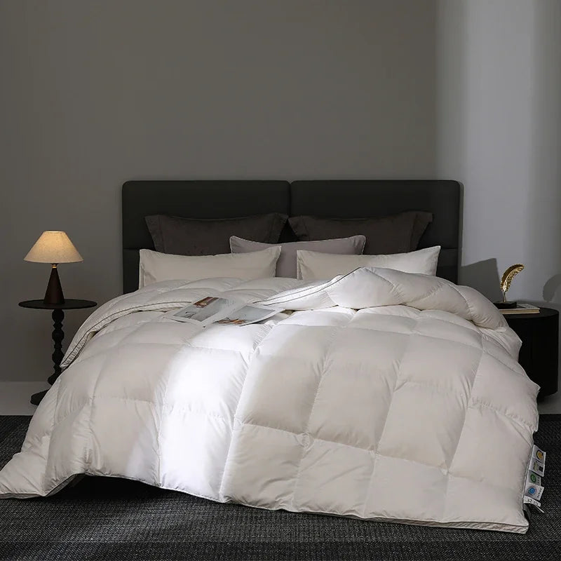 Queen Size 4-Season Down Duvet: 95% Hungarian Goose Down, Hotel Luxury, 220x240cm
