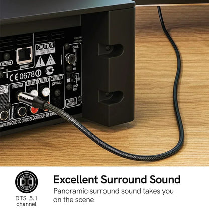 Subwoofer Cables Digital Coaxial Audio Cable HiFi 5.1 SPDIF RCA Male To Male Stereo Audio Cord for Home Theater HD TV Amp