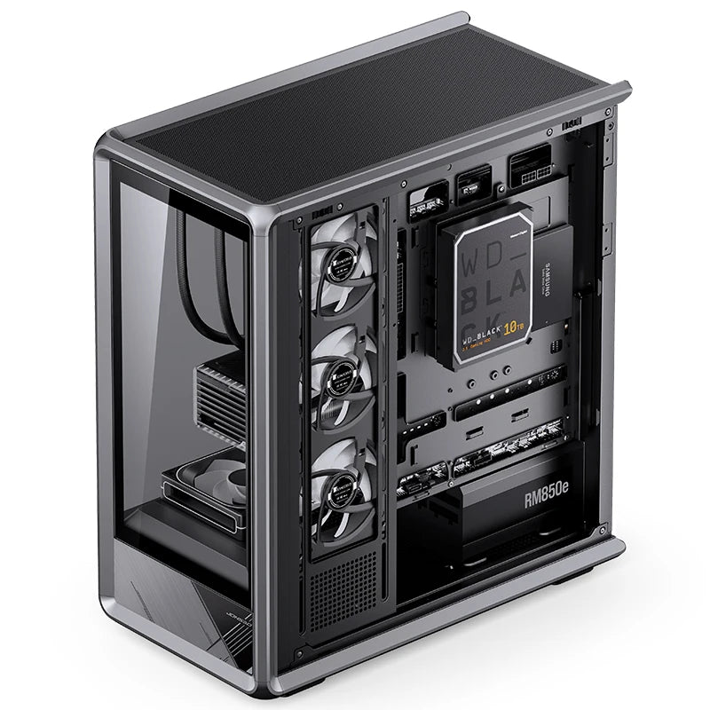 JONSBO D401 ATX Computer Case Panoramic Sea View M-ATX / MINI-ITX Esports Gaming Chassis Support Dual 360 water cooler