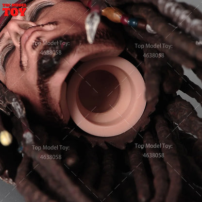 1/6 Scale Johnny Depp Head Sculpt Carving Model Resin Hair Fit 12'' Male Soldier Action Figure Body Dolls Toy